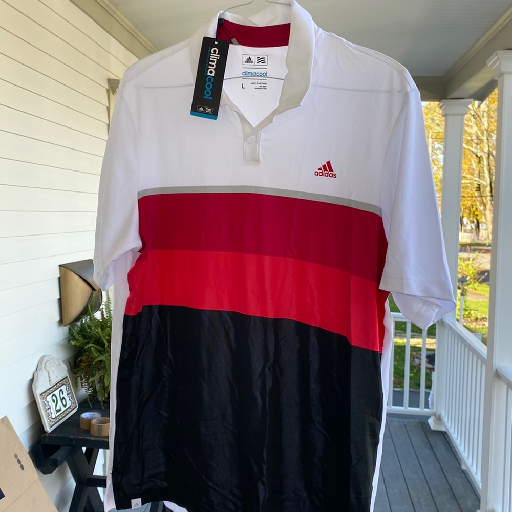 Adidas golf polo new